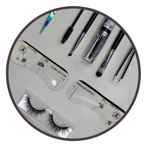 apresentacao dos materiais curso de lash designer